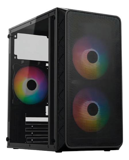 Gabinete Mini Torre Acteck Doom Pro Mesh Gi730 3 Fan 600w