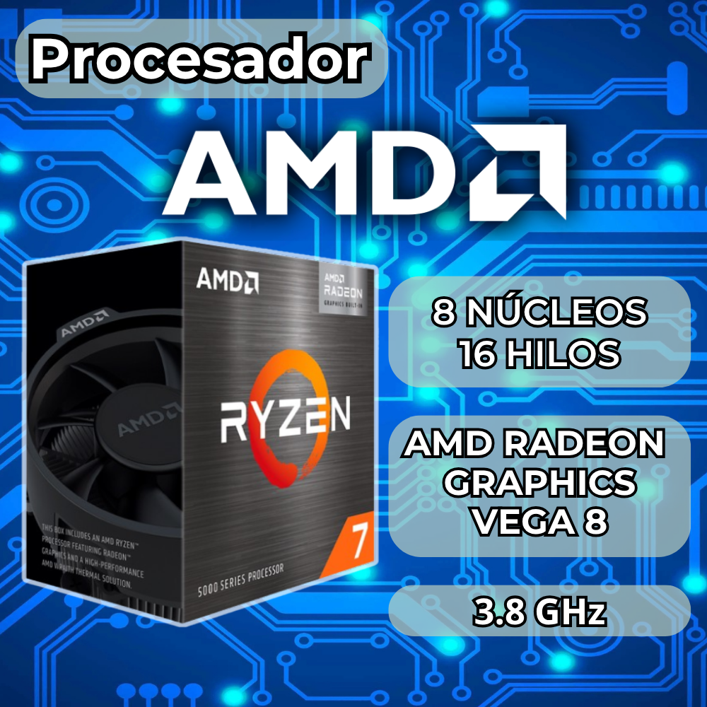 PC Gamer Lumetra Pro Ryzen 7 5700G RAM 32 RGB 1TB imagen 2